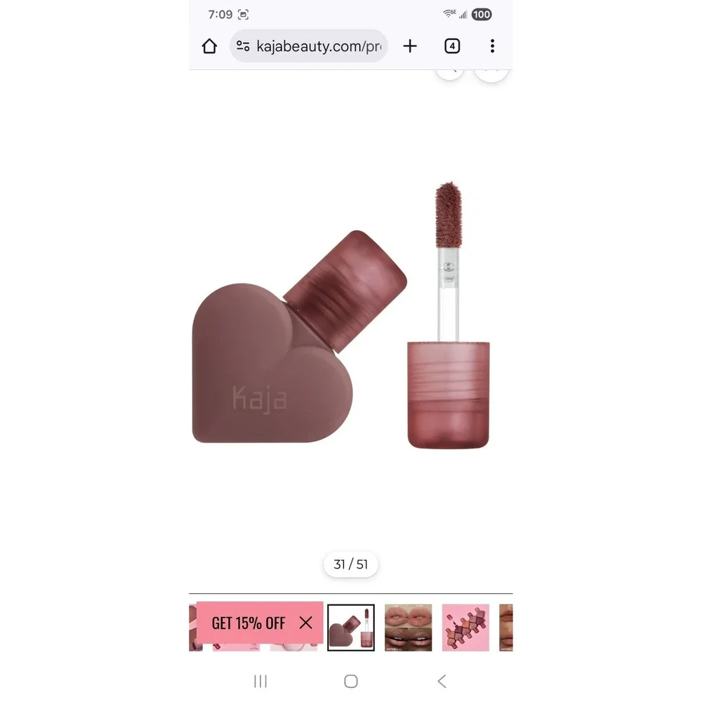 Lot Of 2 Kaja Love Swipe Lip‎ Mousse EVERYGIRL & SWIPE RIGHT .22 oz ea NIB